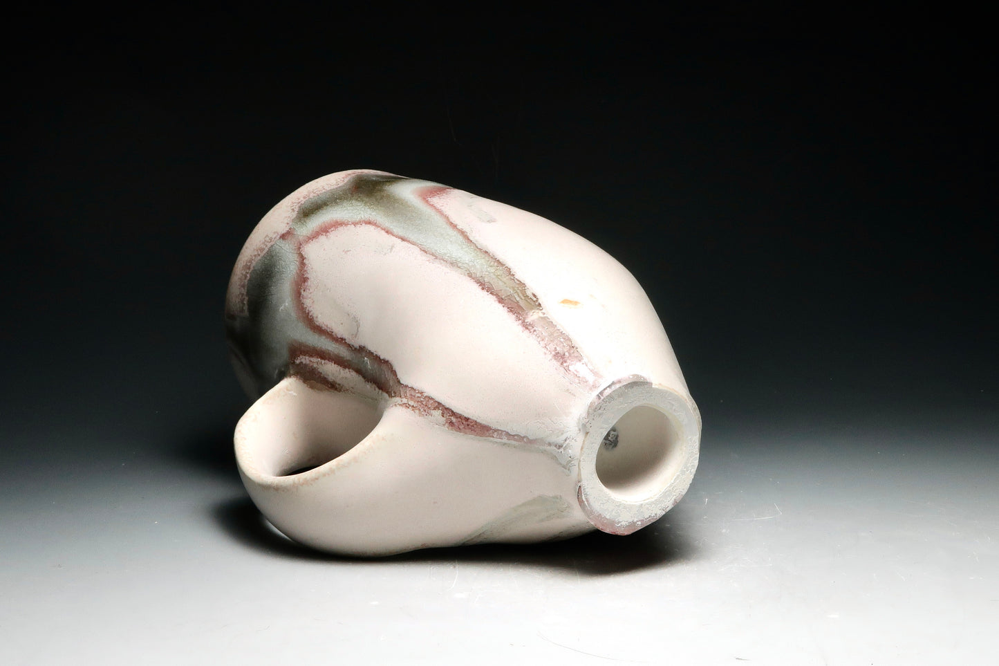 12oz Tall Blush Porcelain Mug - Thrown, Altered and Gas Fired