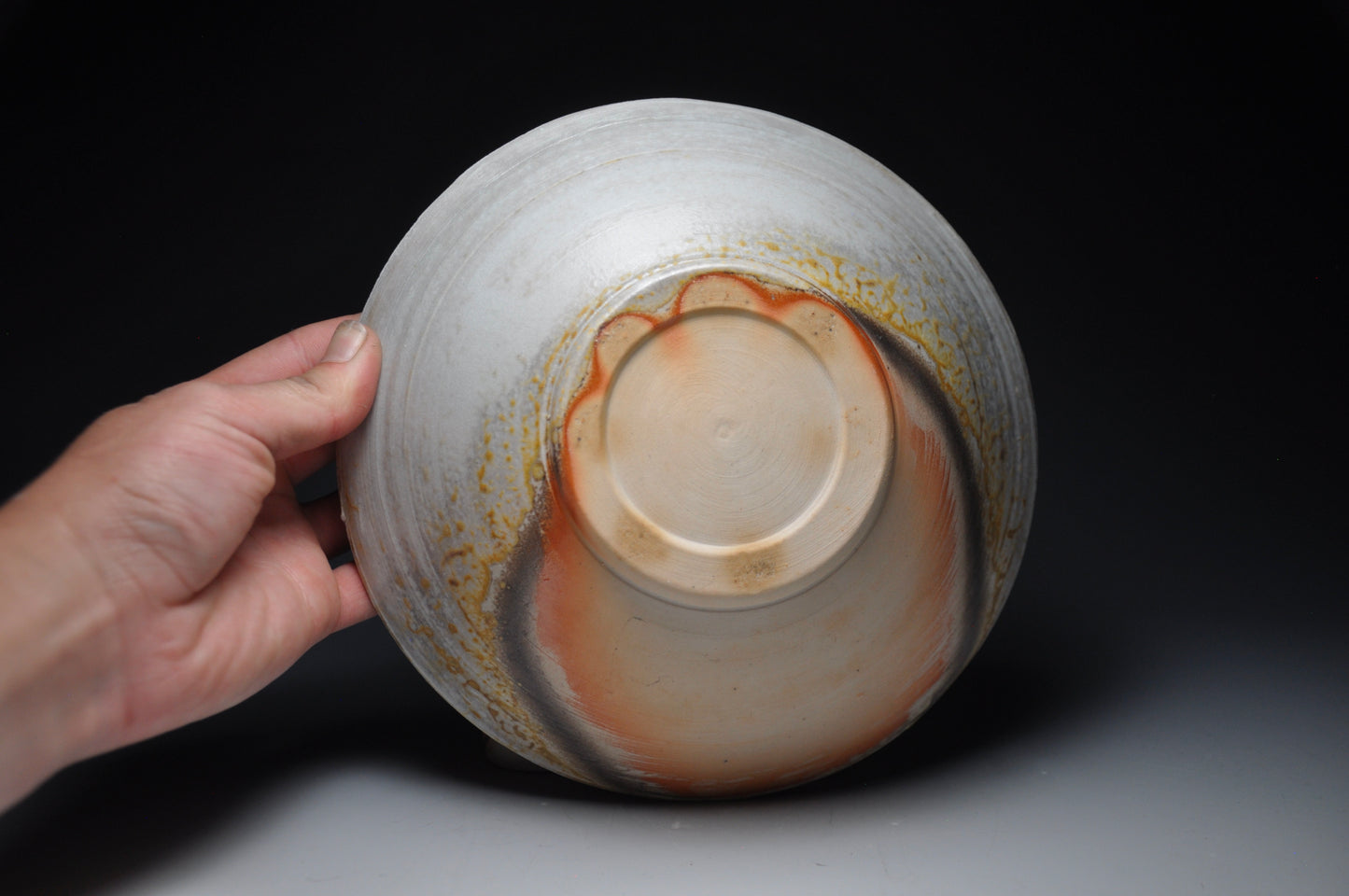 Wood Fired Salad Bowl with Slip Detail 8in. x 8in. x 2in.