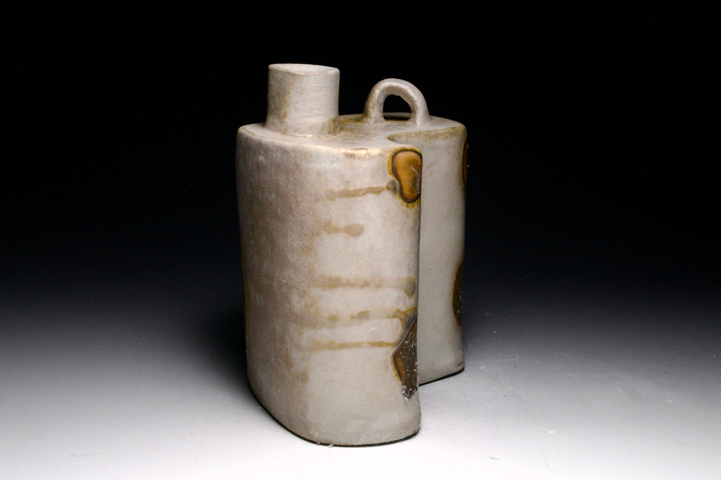 Wood Fired Flask with Matching Funnel - 12 oz Capacity