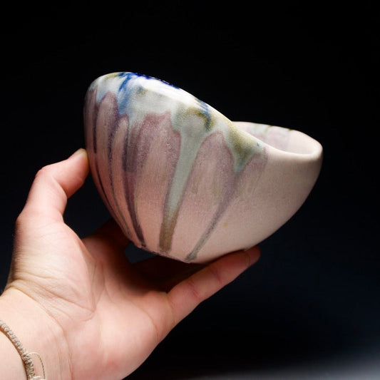 Soft Porcelain Soup-sized Bowl (3.5in tall x 5in diameter)