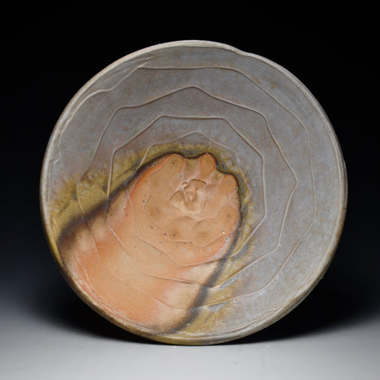 Wood Fired Salad Bowl with Slip Detail 8in. x 8in. x 2in.