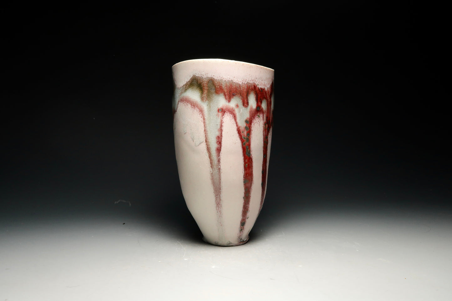 12oz Tall Blush Porcelain Mug - Thrown, Altered and Gas Fired