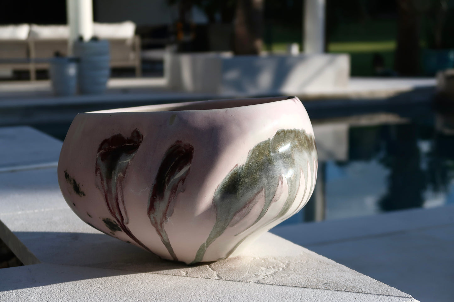 Large Statement Centerpiece Bowl (7in tall x 12.5 in diameter)