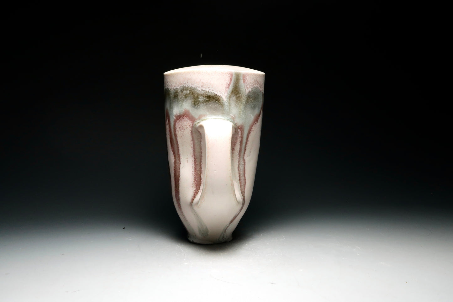 12oz Tall Blush Porcelain Mug - Thrown, Altered and Gas Fired