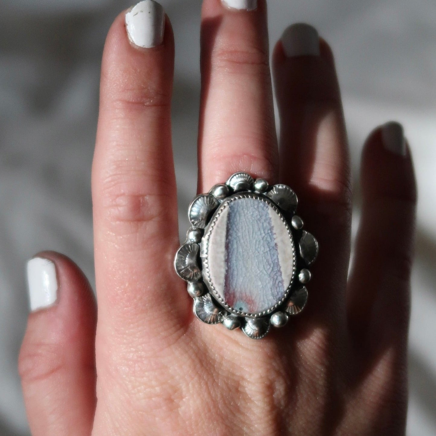 Lizpotz Ceramic Shard Ring Size 7